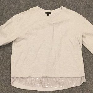 J crew sequined sweatshirt